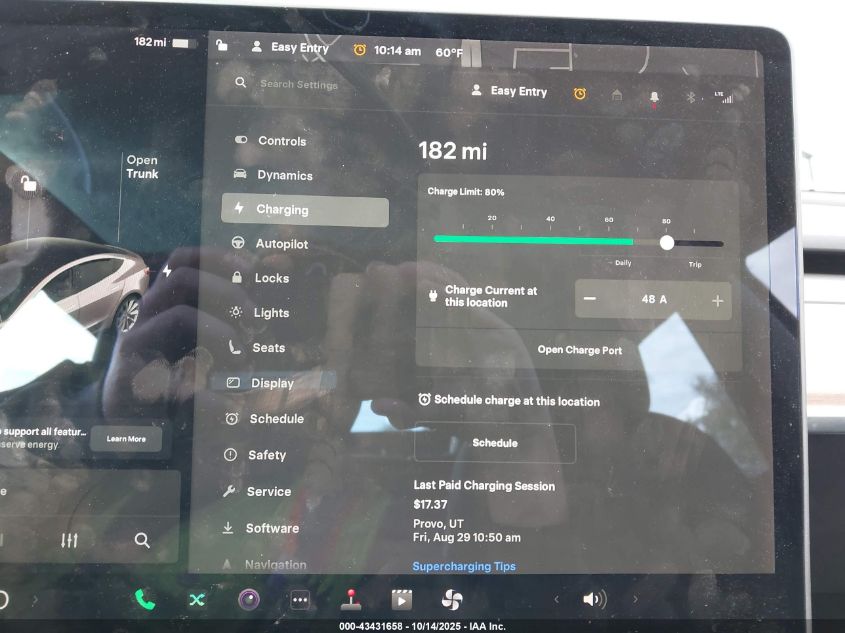 2020 Tesla Model 3 Long Range Dual Motor All-Wheel Drive VIN: 5YJ3E1EB0LF787438 Lot: 43431658