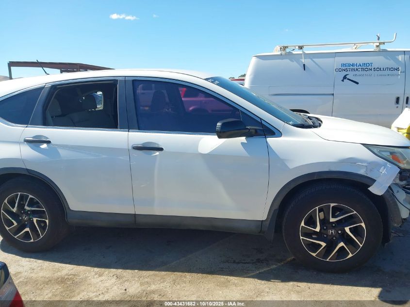 2016 Honda Cr-V Se VIN: 5J6RM3H4XGL020117 Lot: 43431682