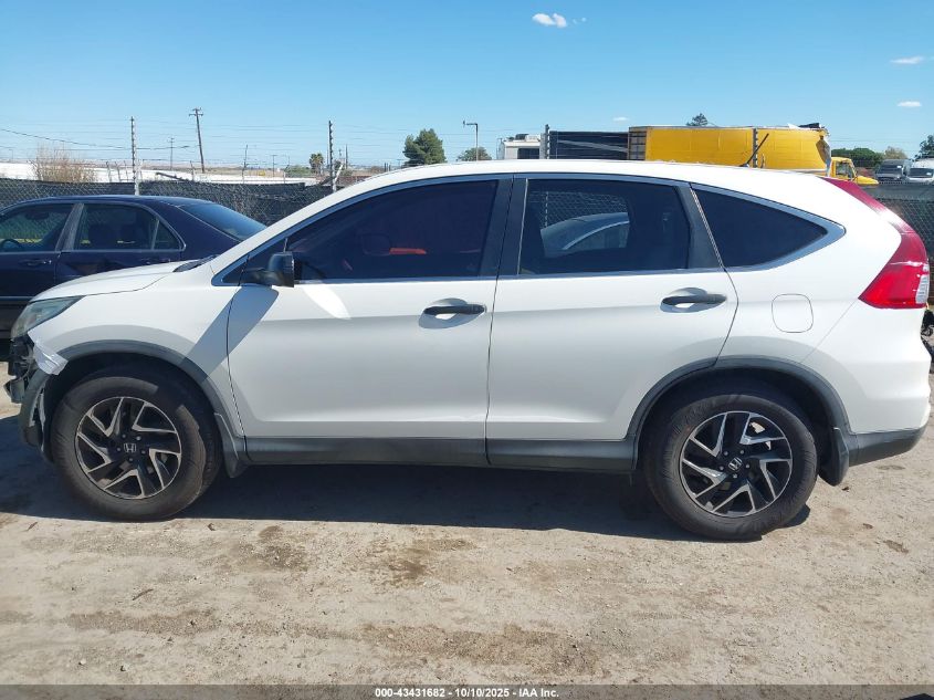 2016 Honda Cr-V Se VIN: 5J6RM3H4XGL020117 Lot: 43431682