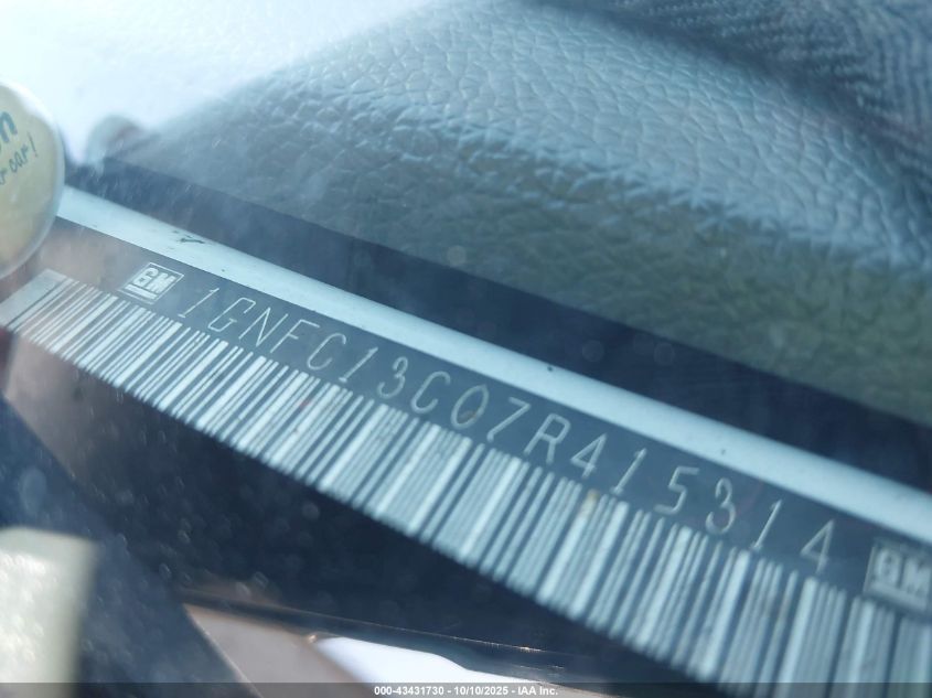 2007 Chevrolet Tahoe Ls VIN: 1GNFC13C07R415314 Lot: 43431730