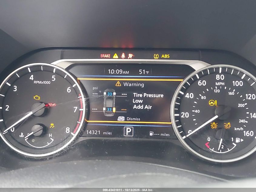 2025 Nissan Sentra Sv VIN: 3N1AB8CV1SY242019 Lot: 43431811