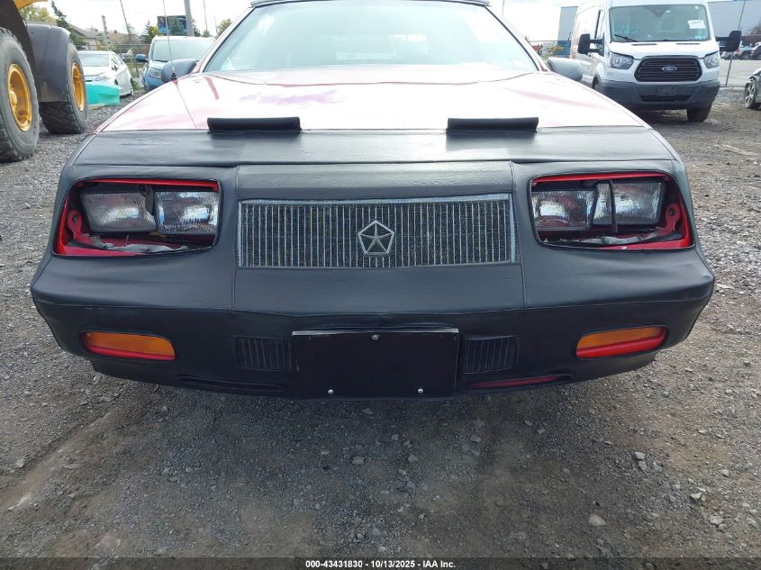 1991 Chrysler Lebaron VIN: 1C3XJ4538MG161560 Lot: 43431830