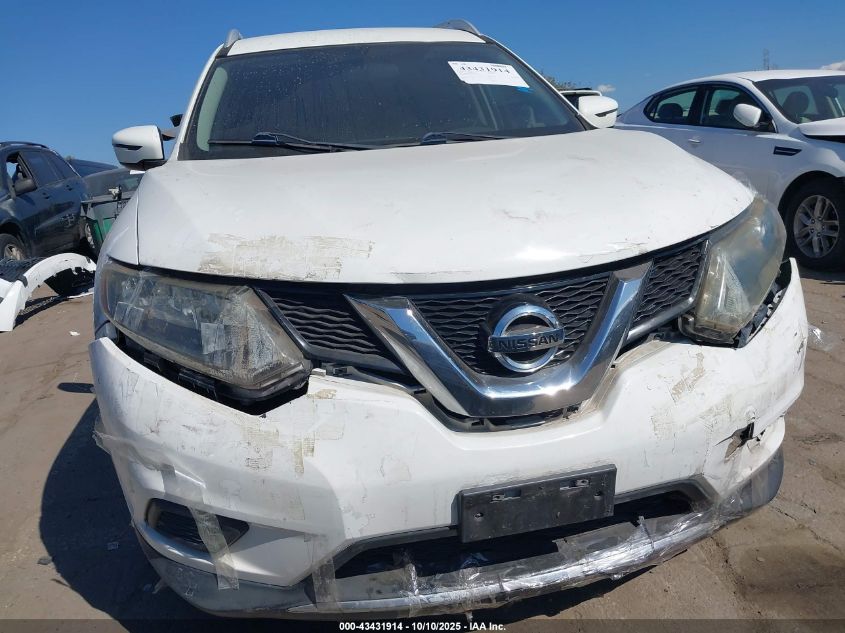 2016 Nissan Rogue Sv VIN: 5N1AT2MNXGC871294 Lot: 43431914