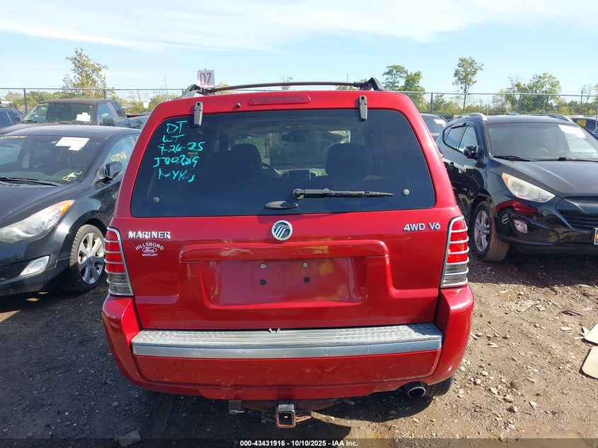 2006 Mercury Mariner Luxury/Premier VIN: 4M2YU57186KJ00289 Lot: 43431916