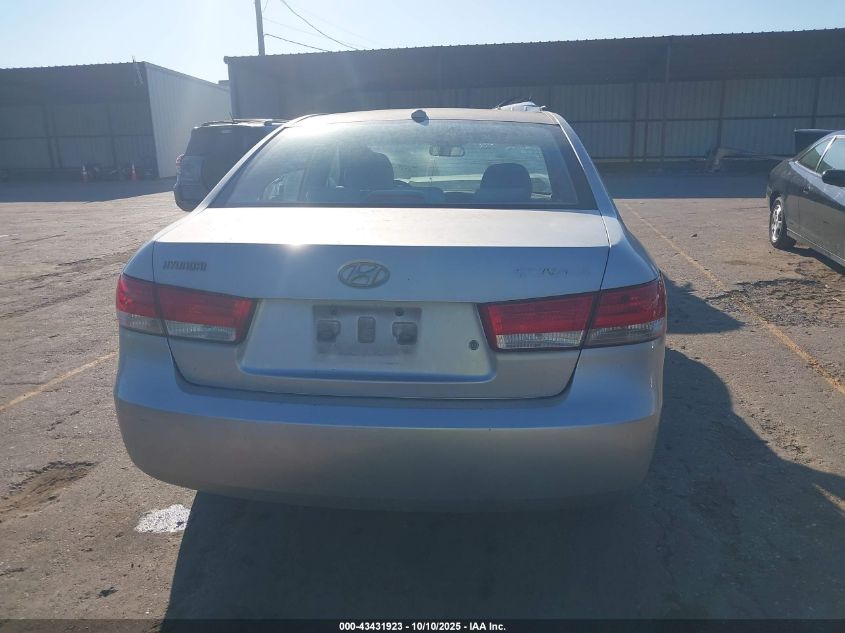 2008 Hyundai Sonata Gls VIN: 5NPET46C08H378565 Lot: 43431923
