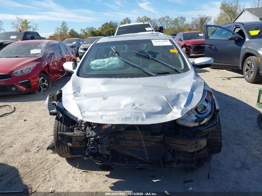 2014 Hyundai Elantra Sport VIN: KMHDH4AH8EU139567 Lot: 43431930