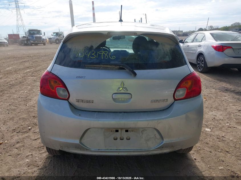 2015 Mitsubishi Mirage De/Rf VIN: ML32A3HJ8FH007988 Lot: 43431986
