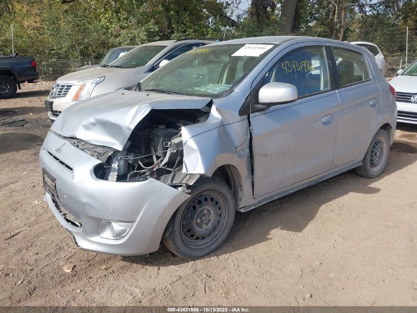 2015 Mitsubishi Mirage De/Rf VIN: ML32A3HJ8FH007988 Lot: 43431986