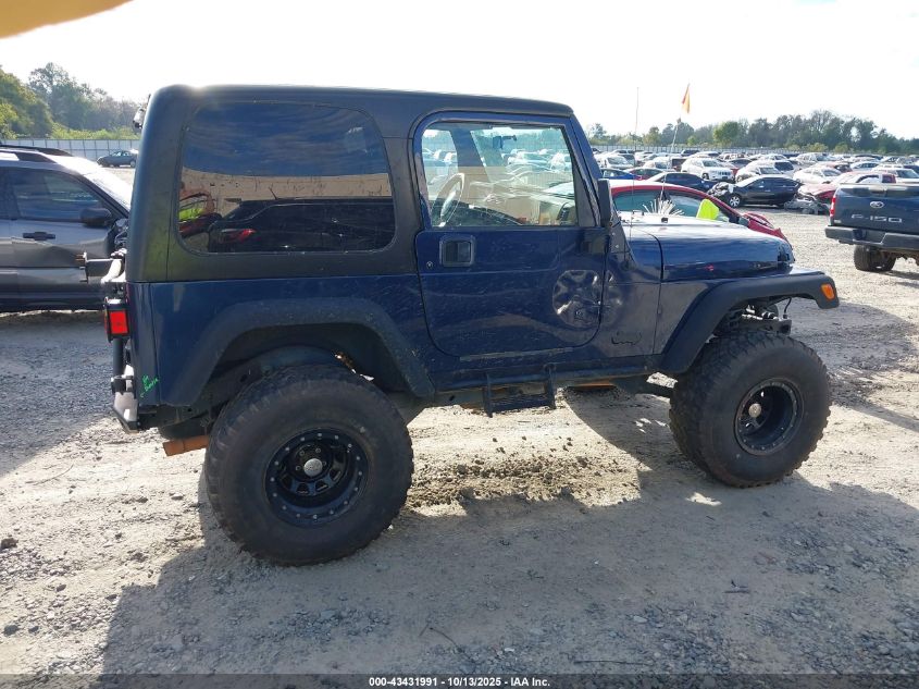 1997 Jeep Wrangler Sport VIN: 1J4FY19S6VP472385 Lot: 43431991