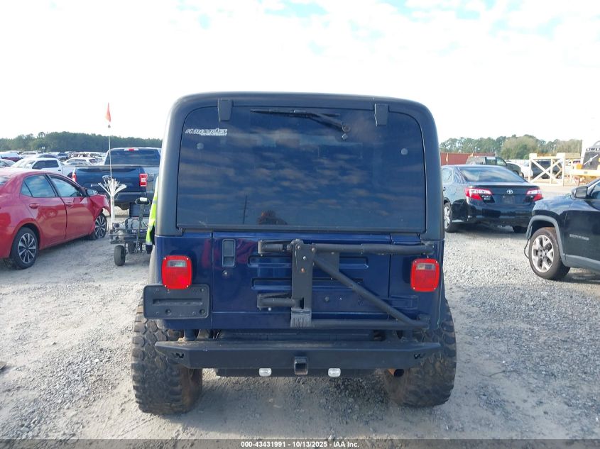 1997 Jeep Wrangler Sport VIN: 1J4FY19S6VP472385 Lot: 43431991