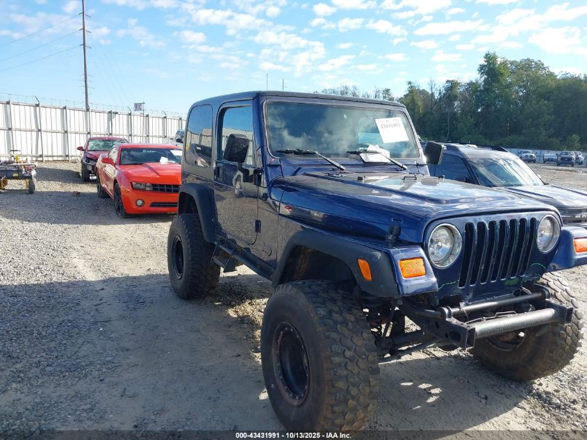 1997 Jeep Wrangler Sport VIN: 1J4FY19S6VP472385 Lot: 43431991