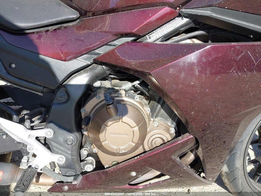 2016 Honda Cbr500 R VIN: MLHPC441XG5300056 Lot: 43432027