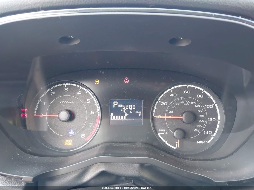 2019 SUBARU IMPREZA 2.0I 4S3GTAA69K3747659