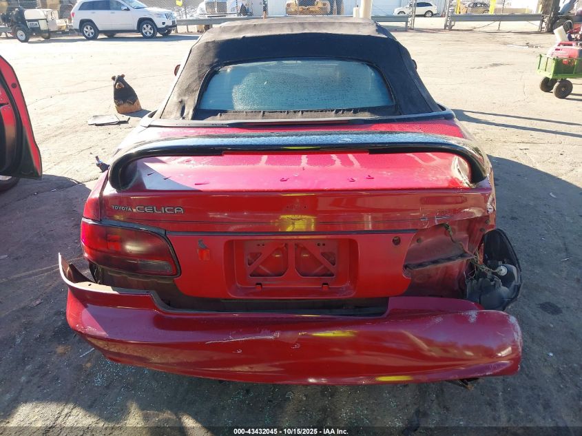 1998 Toyota Celica Gt VIN: JT5FG02T3W0048822 Lot: 43432045