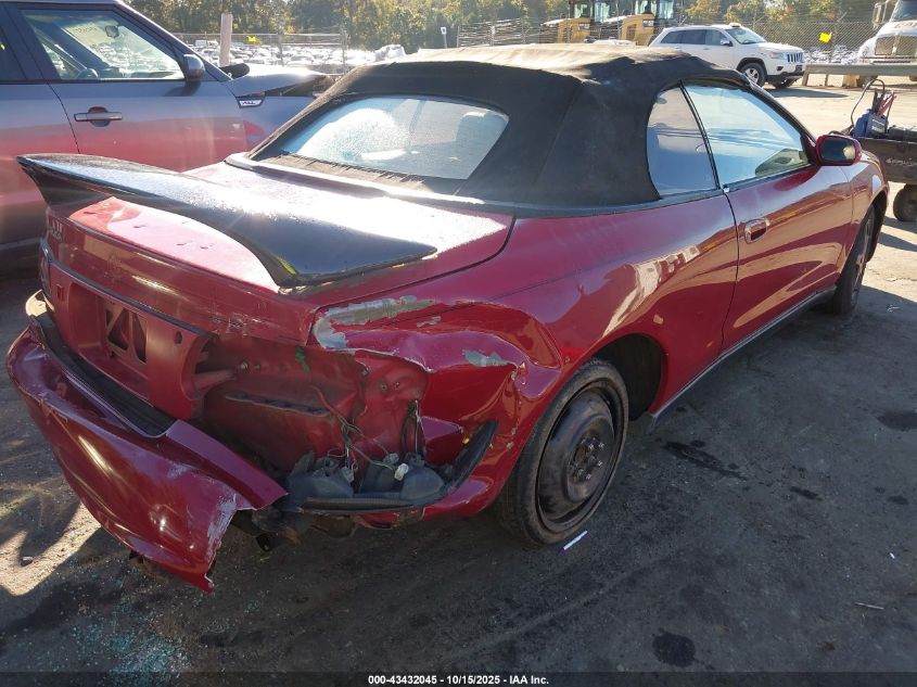 1998 Toyota Celica Gt VIN: JT5FG02T3W0048822 Lot: 43432045