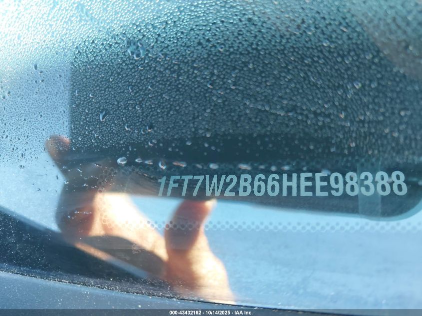 2017 Ford F-250 Xlt VIN: 1FT7W2B66HEE98388 Lot: 43432162