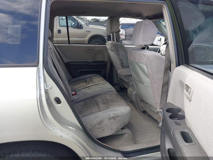 2003 Toyota Highlander VIN: JTEGD21AX30072104 Lot: 43432356