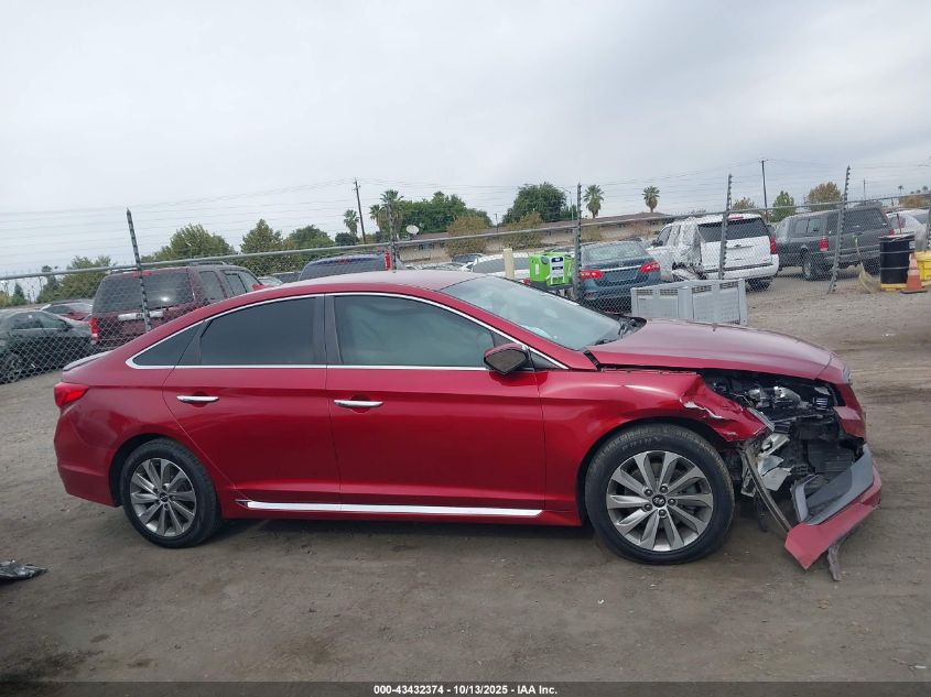 2015 Hyundai Sonata Sport VIN: 5NPE34AF4FH193434 Lot: 43432374