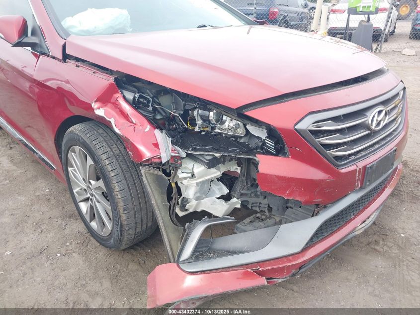 2015 Hyundai Sonata Sport VIN: 5NPE34AF4FH193434 Lot: 43432374