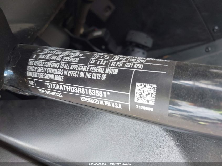 2024 Polaris Slingshot S With Technology Package VIN: 57XAATHD3R8163581 Lot: 43432534