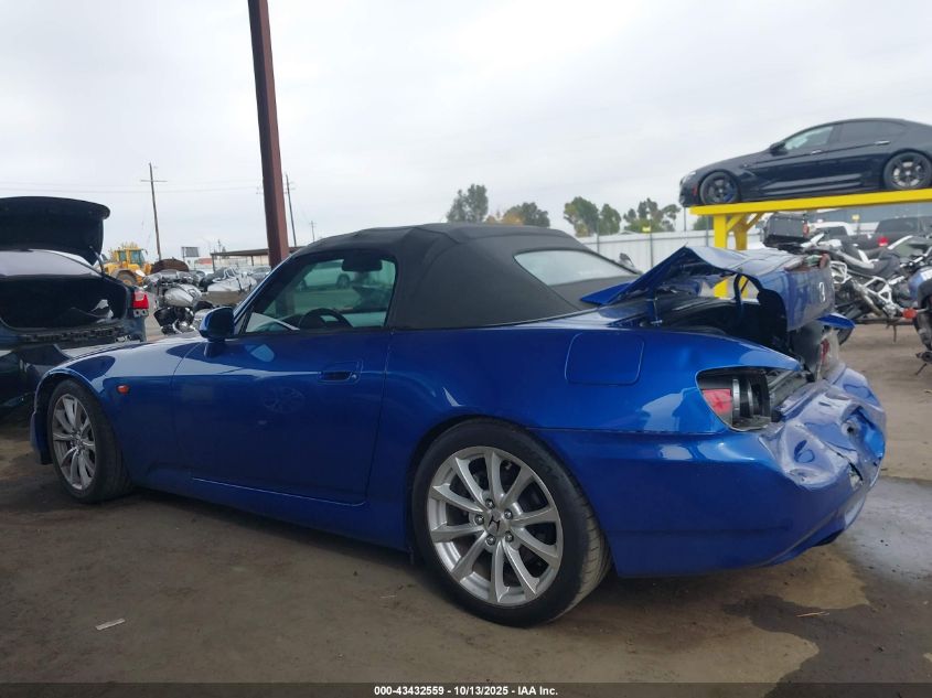2008 Honda S2000 VIN: JHMAP21468S001469 Lot: 43432559
