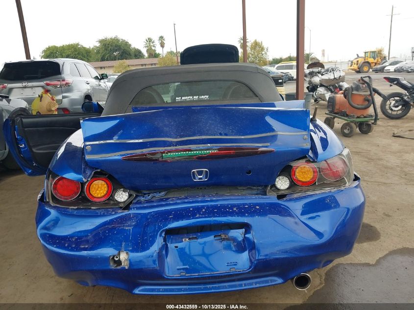 2008 Honda S2000 VIN: JHMAP21468S001469 Lot: 43432559