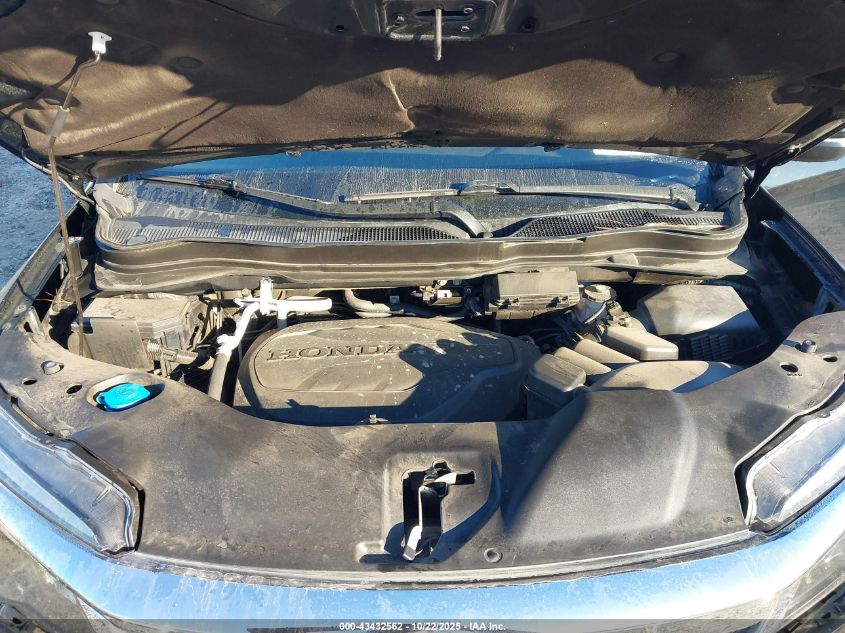 2022 Honda Pilot 2Wd Ex-L VIN: 5FNYF5H52NB037459 Lot: 43432562