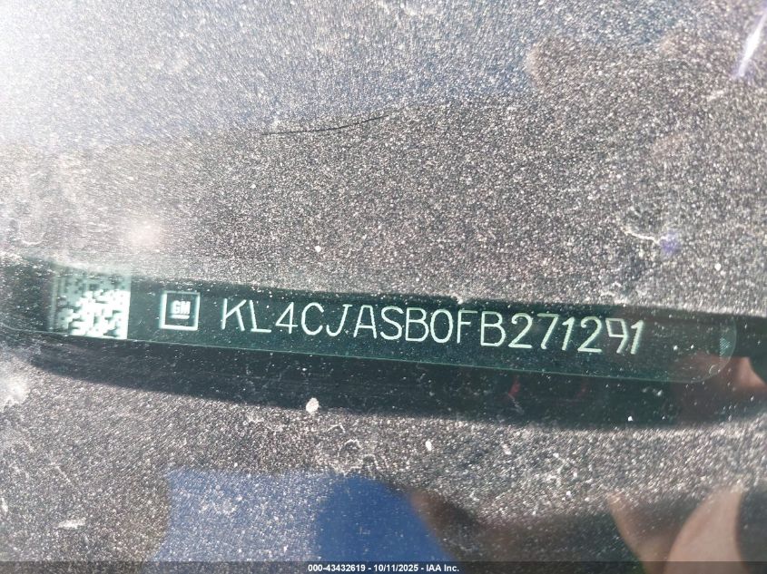 2015 Buick Encore VIN: KL4CJASB0FB271291 Lot: 43432619