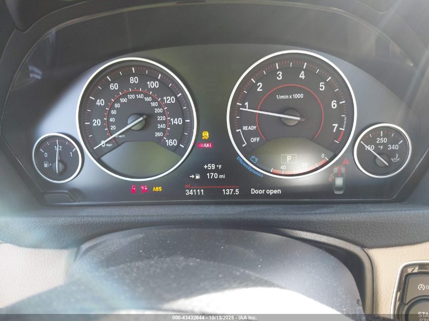 2017 BMW 330I xDrive VIN: WBA8D9C31HA004272 Lot: 43432644