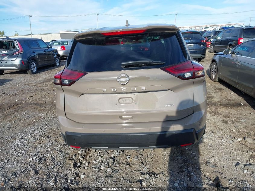 2025 Nissan Rogue Sv Intelligent Awd VIN: JN8BT3BB6SW154653 Lot: 43432670