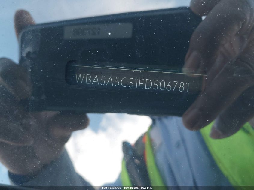 2014 BMW 528I VIN: WBA5A5C51ED506781 Lot: 43432700