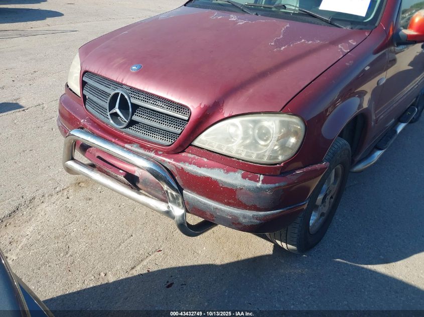 2000 Mercedes-Benz Ml 320 VIN: 4JGAB54E2YA195845 Lot: 43432749
