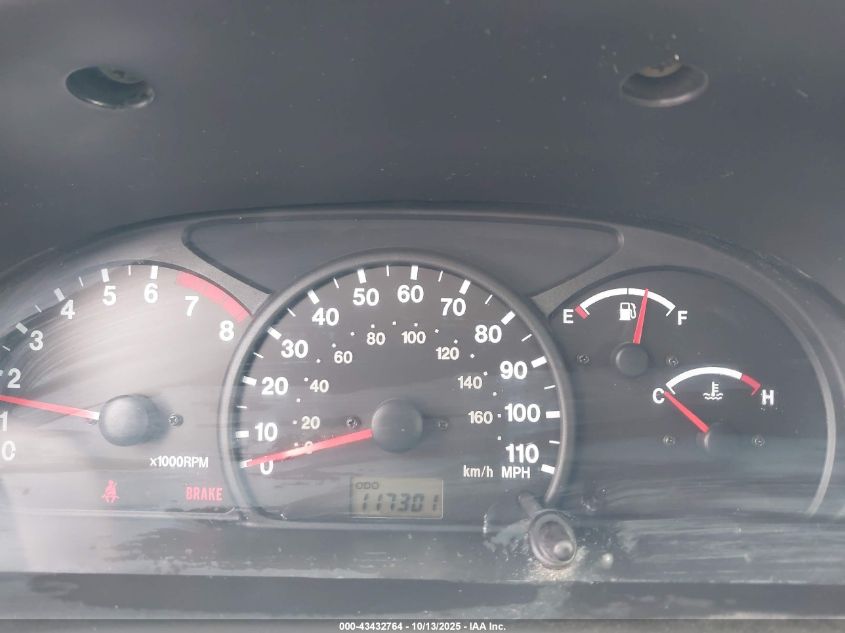 2002 Chevrolet Tracker Hard Top Base VIN: 2CNBJ13C726908601 Lot: 43432764