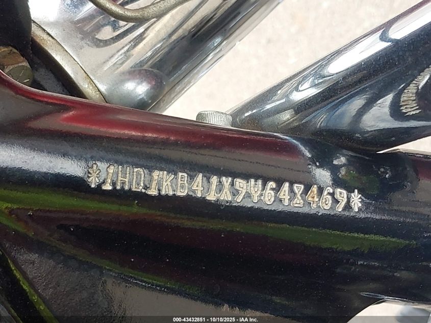 2009 Harley-Davidson Flhx VIN: 1HD1KB41X9Y648469 Lot: 43432851