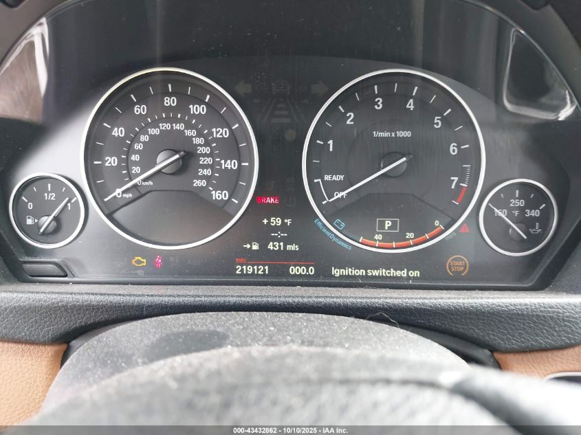 2013 BMW 328I VIN: WBA3A5C52DF354200 Lot: 43432862