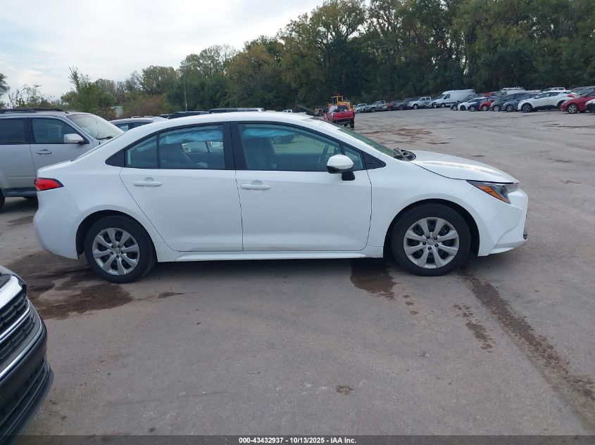 2025 Toyota Corolla Le VIN: 5YFB4MDE7SP258924 Lot: 43432937