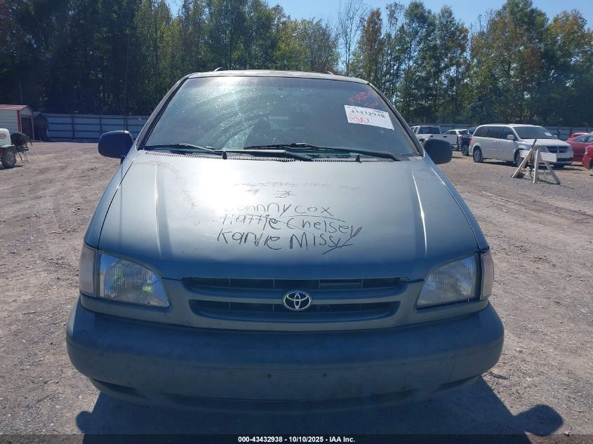 2000 Toyota Sienna Ce VIN: 4T3ZF19C9YU273776 Lot: 43432938