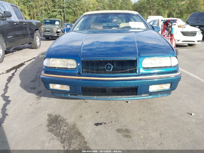 1995 Chrysler Lebaron Gtc VIN: 1C3EU453XSF533823 Lot: 43433006