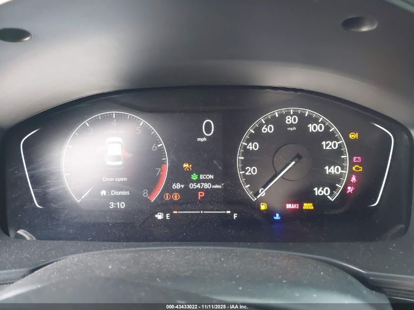 2023 Honda Civic Sport VIN: 2HGFE2F5XPH525262 Lot: 43433022