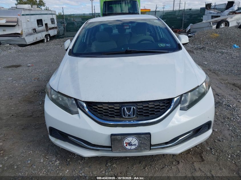 2013 Honda Civic Lx VIN: 2HGFB2F5XDH592173 Lot: 43433026