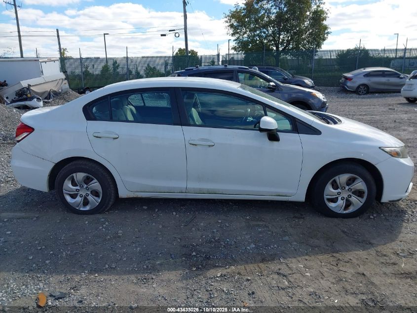 2013 Honda Civic Lx VIN: 2HGFB2F5XDH592173 Lot: 43433026