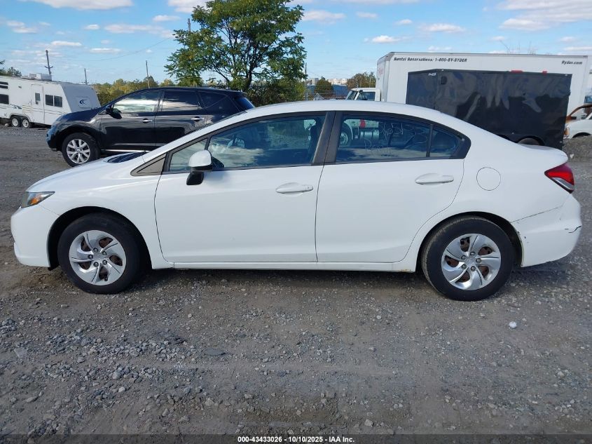 2013 Honda Civic Lx VIN: 2HGFB2F5XDH592173 Lot: 43433026