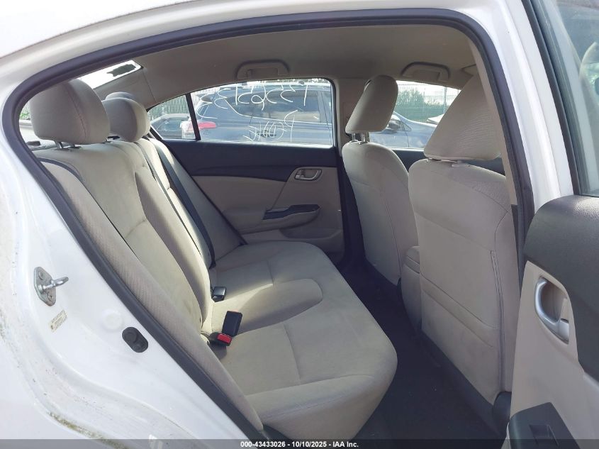 2013 Honda Civic Lx VIN: 2HGFB2F5XDH592173 Lot: 43433026