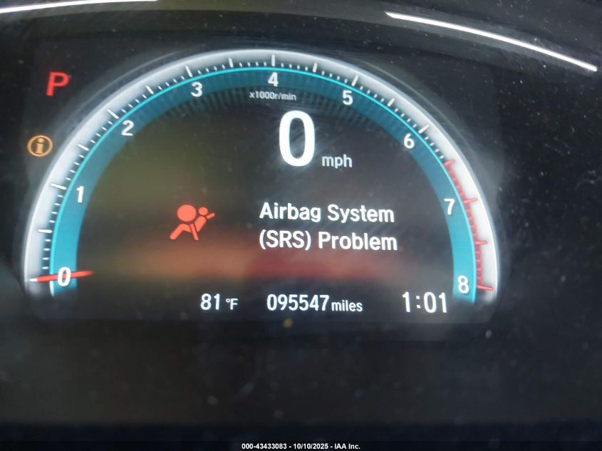 2017 Honda Civic Ex-L VIN: 19XFC1F71HE210962 Lot: 43433083