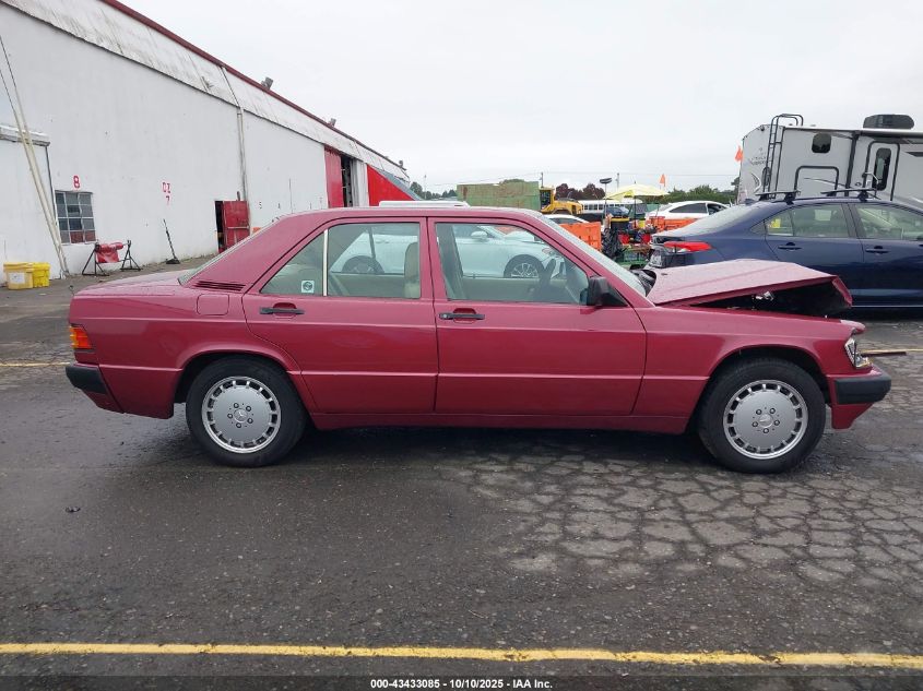 1991 Mercedes-Benz 190 E 2.3 VIN: WDBDA28D4MF803848 Lot: 43433085