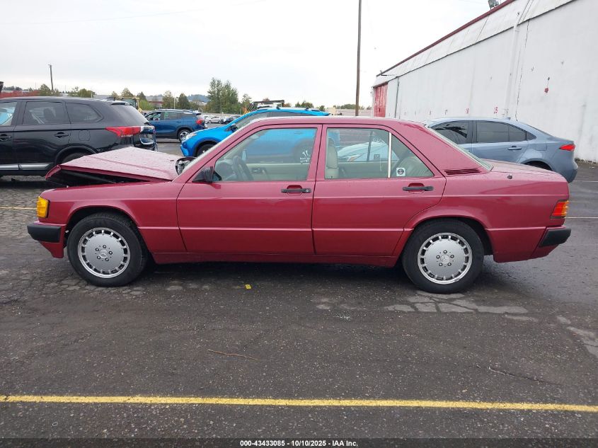 1991 Mercedes-Benz 190 E 2.3 VIN: WDBDA28D4MF803848 Lot: 43433085
