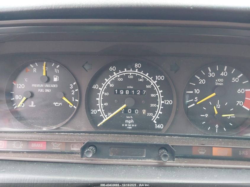 1991 Mercedes-Benz 190 E 2.3 VIN: WDBDA28D4MF803848 Lot: 43433085