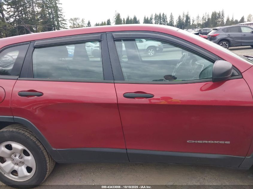 2015 Jeep Cherokee Sport VIN: 1C4PJMAB2FW503599 Lot: 43433086