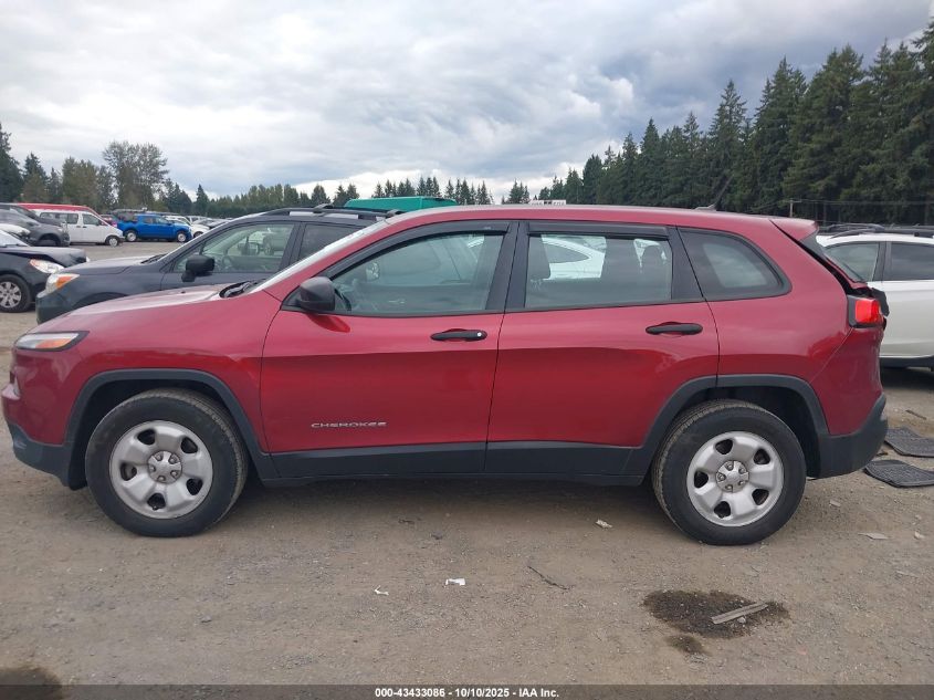 2015 Jeep Cherokee Sport VIN: 1C4PJMAB2FW503599 Lot: 43433086