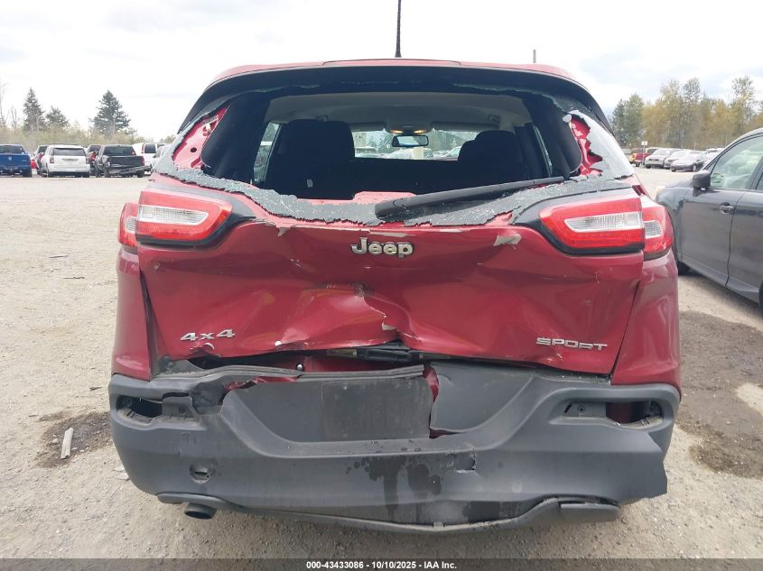 2015 Jeep Cherokee Sport VIN: 1C4PJMAB2FW503599 Lot: 43433086